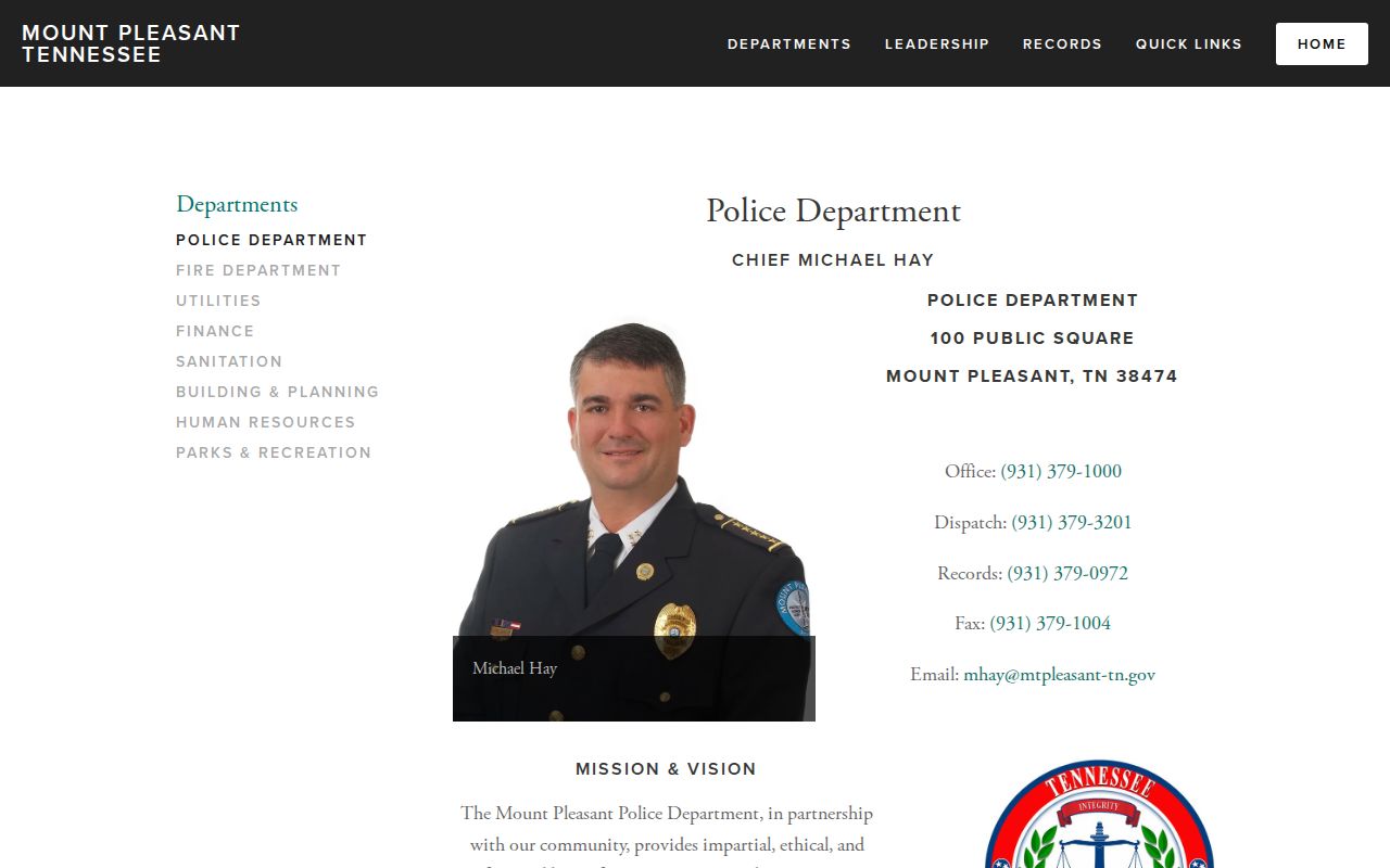 Maury County Sheriff arrest records Corrections and VINE links
